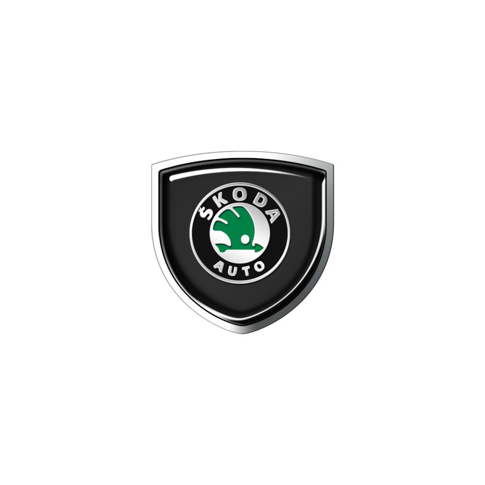 AAAAA1 1/2Pcs Car Accessories 3D Metal Shield Body Trunk Emblem Stickers For Skoda Octavia 5 7 Rapid Fabia A7 Superb KAMIQ Roomster VRS