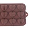 15 wnęk Mini forma do czekolady w kształcie serca Silikonowe formy do cukierków Gummy Jelly Mold