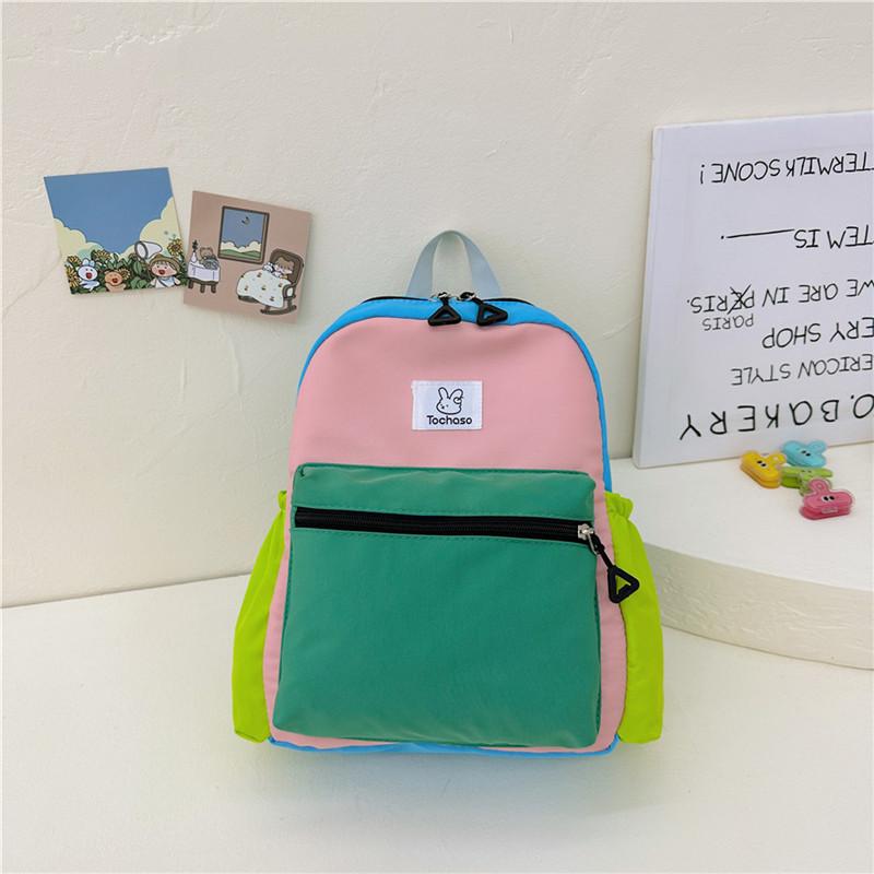 Stylish And Colorful Kindergarten Backpack Lightweight Cute Canvas School Bag For Kids