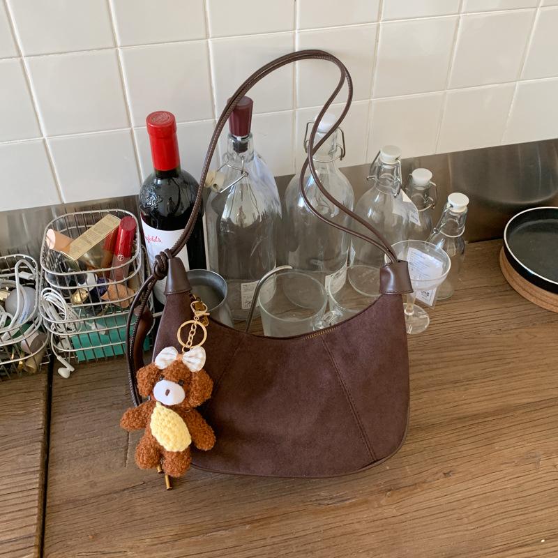 Fresh and Fashionable Leopard Print Women's Bag, Trendy Dumpling Bag, Large-capacity Armpit Bag