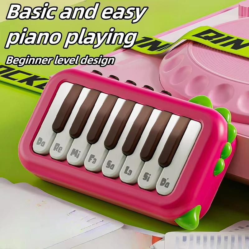 Tastiera Elettronica Tascabile Giocattolo per Bambini Puzzle per Bambini Educazione Precoce Ragazzo e Ragazza Giocattoli per l'Illuminazione Musicale per Regalo di Compleanno