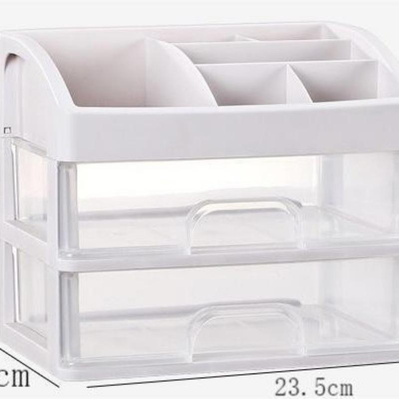 Make-up-Koffer, Schmuckbehälter, Make-up-Organizer, Schubladen, Kunststoff, Kosmetik-Aufbewahrungsbox, Make-up-Pinselhalter, Organizer