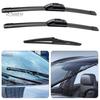 Natural Rubber Wiper Blades Car 3 Piece Set for Mazda CX-5 CX-9 Pre-2017/2017+, 24"+18"+14" Easy Installation Front and Rear Windshield Wipers, Silent