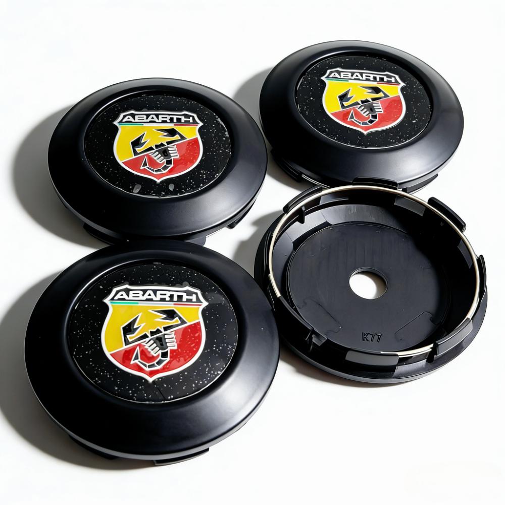 

4pcs OD 77MM Clips 72MM Scorpion Logo Emblem Car Wheel Center Caps Rim Hubcaps Dust Cover Wheels Hub Cap Replace Car Accessories Scorpion Badge&4pcs K77 Wheel Caps