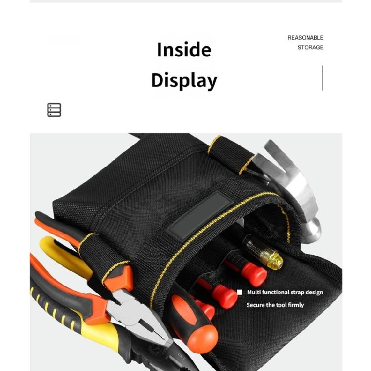 Multiple Pocket Waist Pack For Handymen With Secure Magnetic Closure And Ergonomic Fit