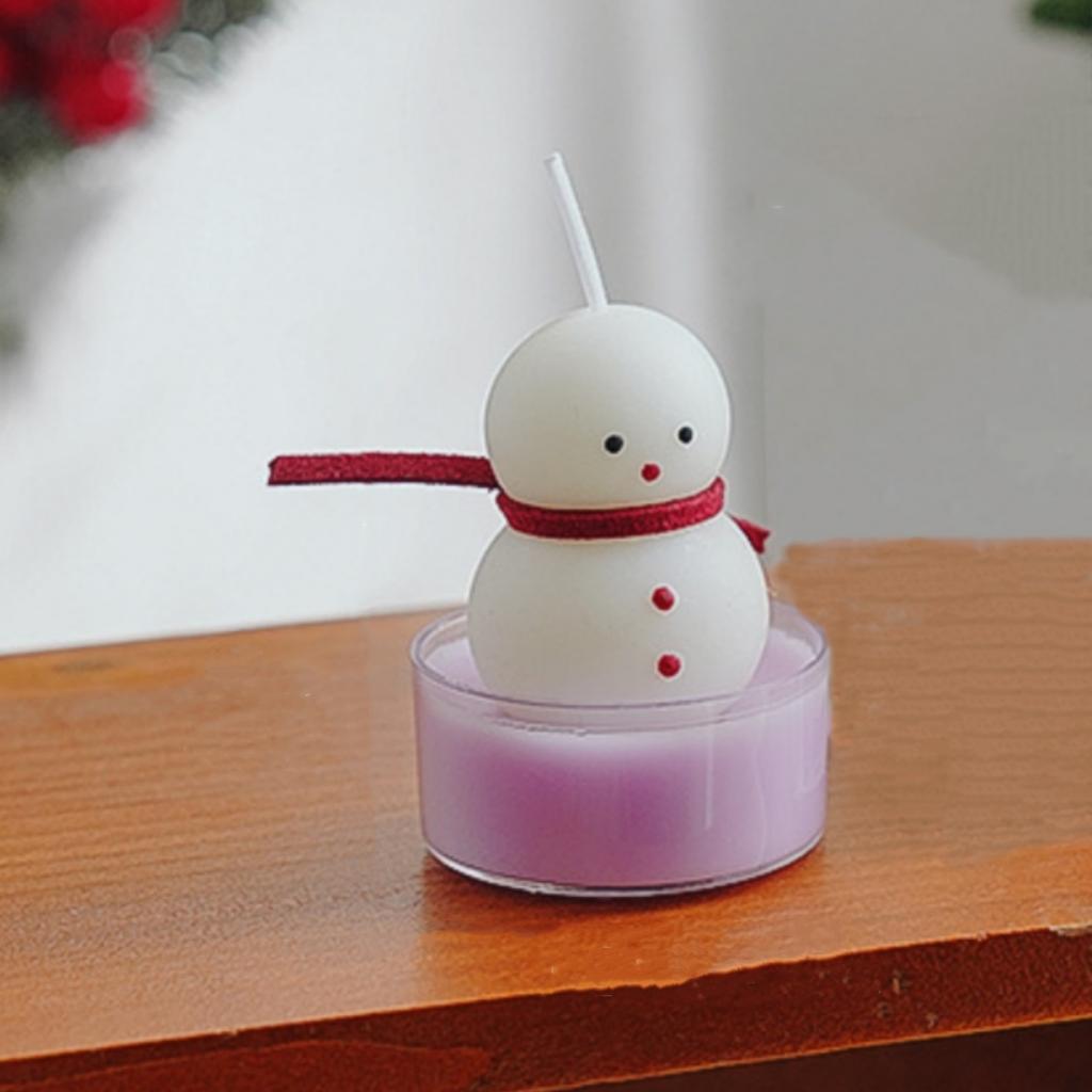 Colorful Christmas Tree Scented Candles Santa Claus Snowman Shape Candle Ornament Xmas Holiday Party Decor Candles Photo Props