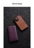 Genuine Leather Flip Cover for Apple iPhone 15 Pro Max, 14 Pro, 13, and 12 Plus