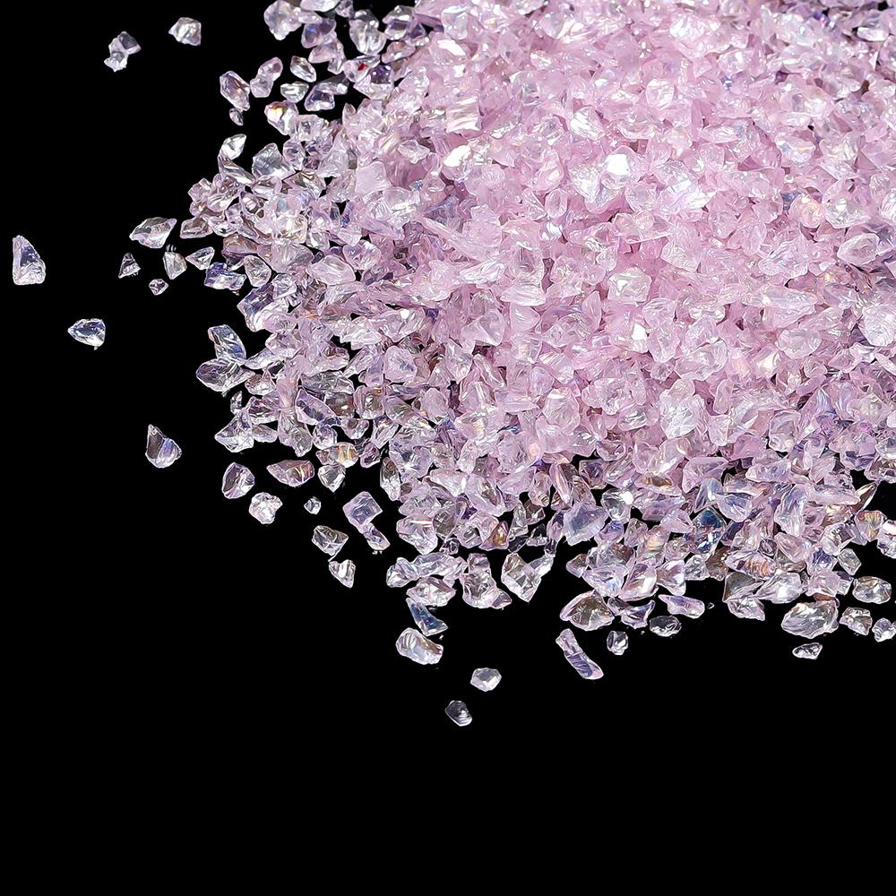 20/50g Glass Crushed Stone Irregularity Crystal Gravel Filling For DIY Epoxy Resin Mold Filler Crafts Decorative Nail Art Filler