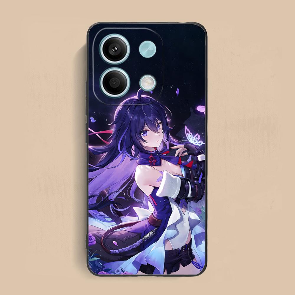 HSR Seele Matte TPU Mobile Phone Case for Xiaomi Redmi Note 14 13 12 11 S Pro Plus 4G 5G Colorful Printing Cover