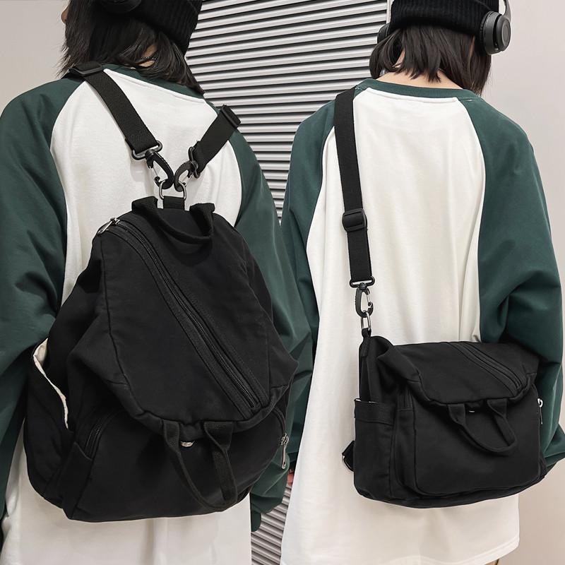 Casual Canvas Women Backpack Big Capacity School Bag College Student Travel Ladies Hand Bag Vintage Female Shoulder Bag Bagpack