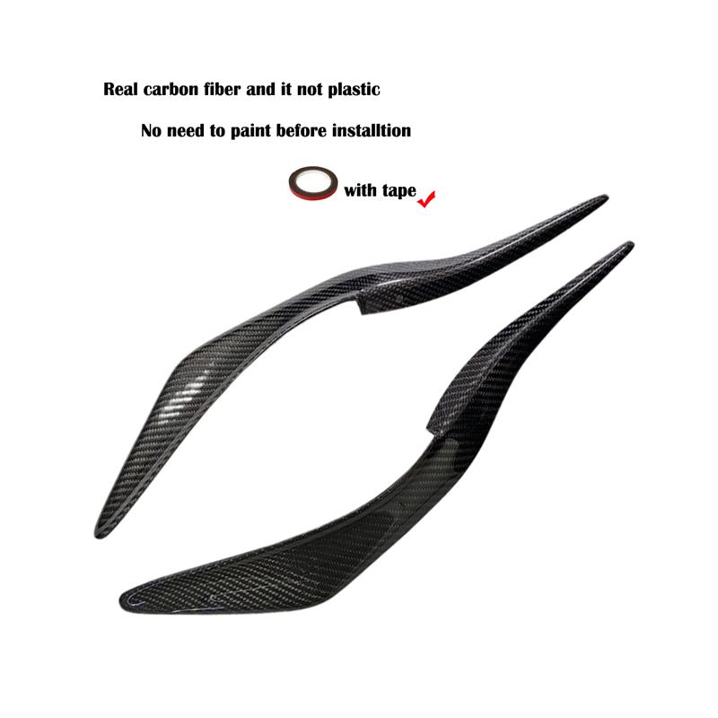 Carbon Fiber Headlight Cover Eyelid For Lexus IS300 200t 250 F-Sport 2013 - 2016 Fiber Glass FRP Car Front Lamp Eyebrows Sticker