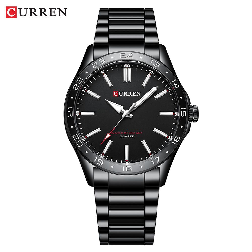 CURREN 8452 Men's Steel Band Waterproof Quartz Business Watch