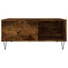 Coffee Table Smoked Oak 80x80x36.5 Cm Engineered Wood