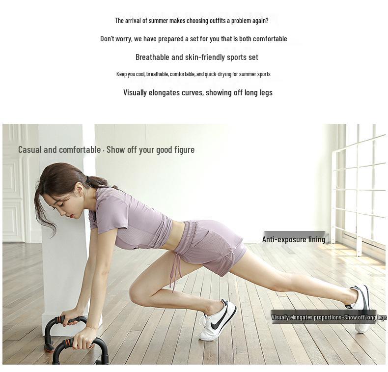 Women's Quick-Dry Summer Sports Suit for Yoga and Running