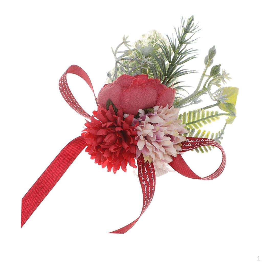 Wrist Corsage Bracelet Rose Artificial Ceremony