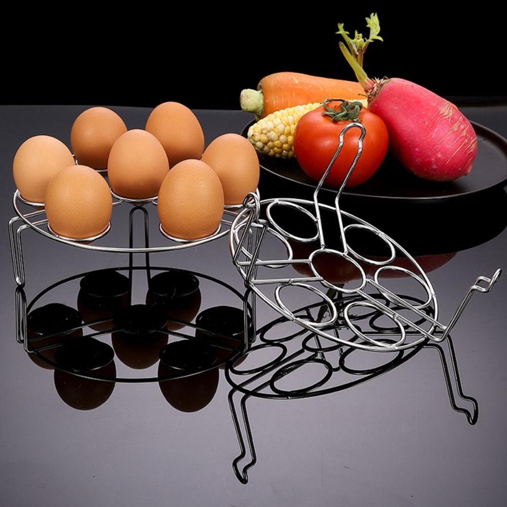 Multifunction Stackable Kitchen Heat Resistant Egg Steamer Rack Trivet Stand Holder Steaming Tray