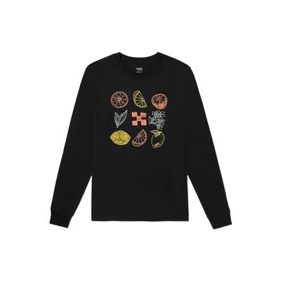 Fun Print Crew Neck Long Sleeve T-Shirt Women Tops Black VN0A7RVGBLK1