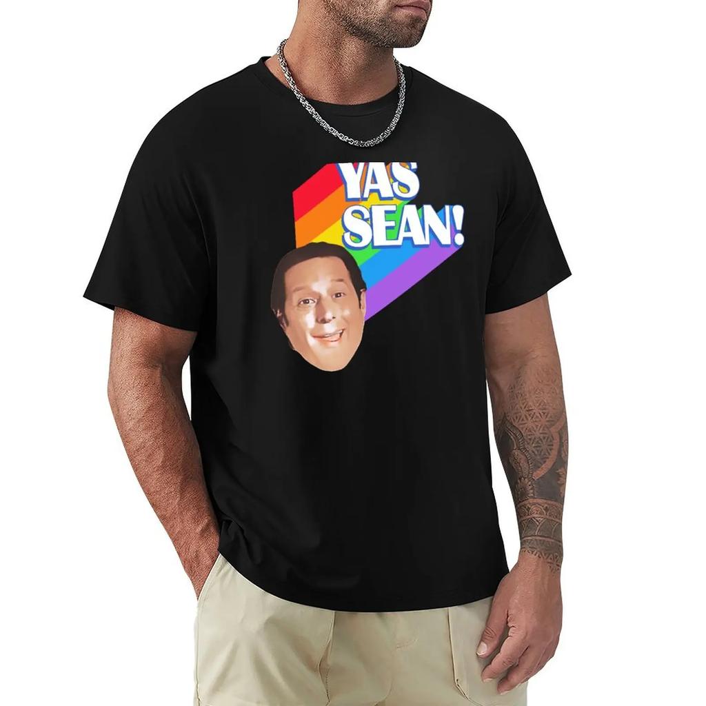 Yas Sean!!! / Ay I'M Bein' Gay Ova Here! T-Shirt Customs Shirts Graphic Tees Vintage Plain White T Shirts Men
