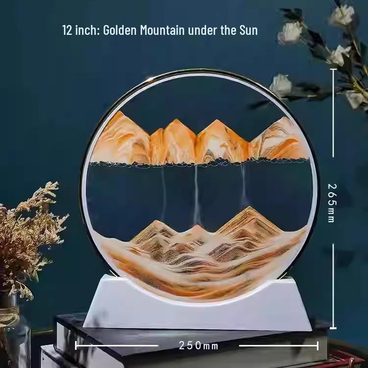 3D Quicksand Hourglass Art Decor for Living Room or Office - Creative Landscape Design
