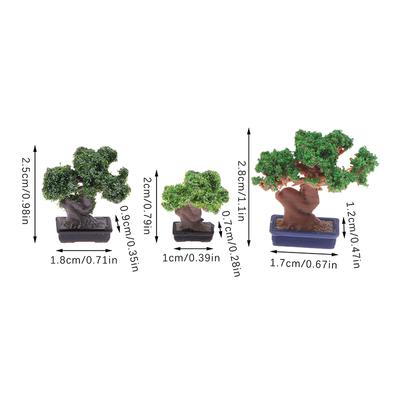 1/12 Puppenhaus Simulation Mini Grüner Baum Topf Puppenhaus Wohndekoration Puppenhaus Mikro Landschaft Garten Ornament