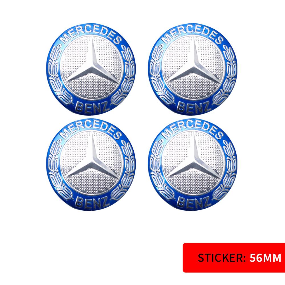 56/60/65MM Car Sticker Wheel Center Covers Hub Cap Emblem Decoration Decal for Mercedes Benz AMG W212 W204 W211 W124 A B S Class