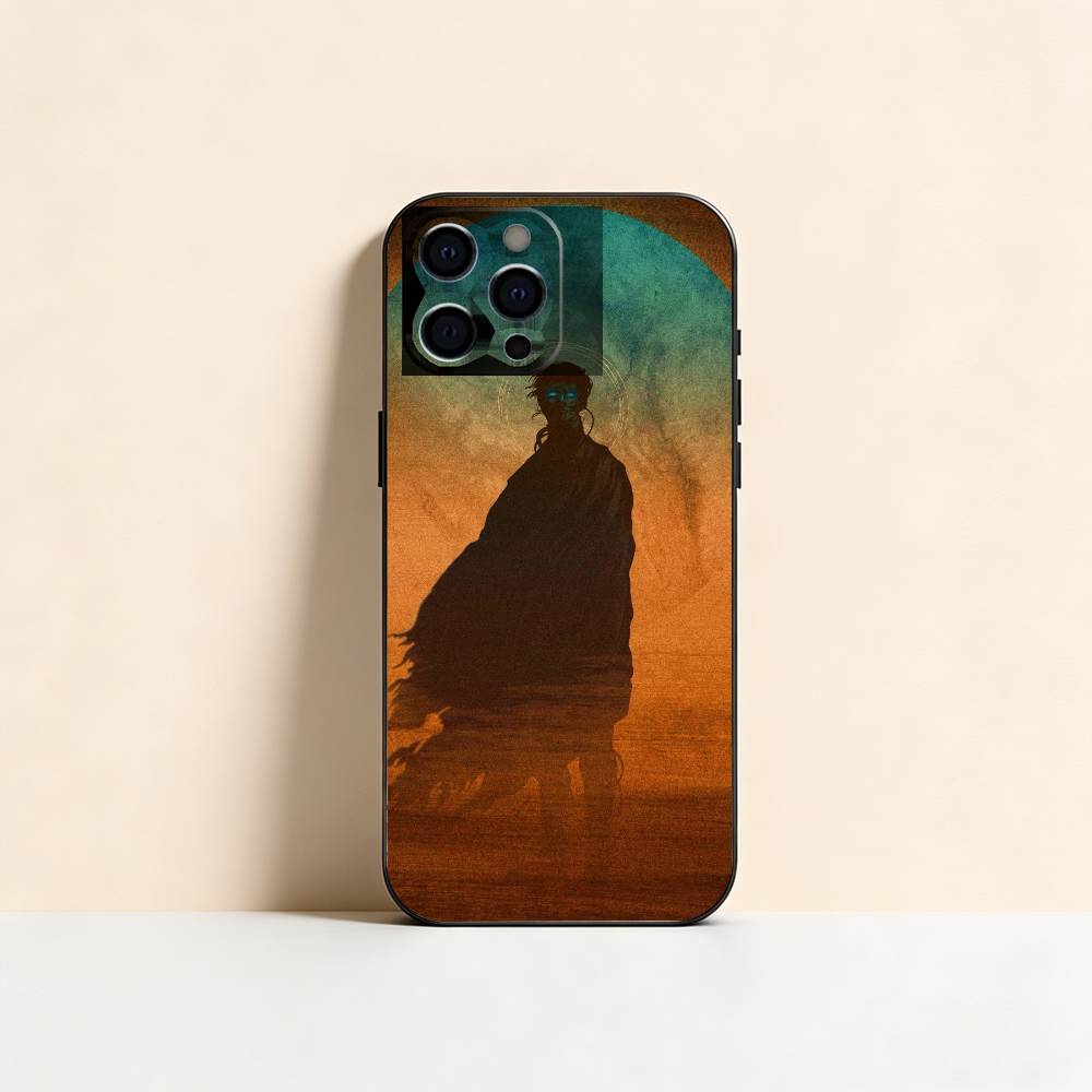Scifi Movie D-Dune Phone Case For iPhone 17,16,15,14,13,12,11 Plus,Pro Max,XS,Soft Silicone Black Cover iPhone12PRO