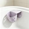 Tubside Bath Storage Basket, Perforated Plastic Bathroom Basket for Drainage and Direct Access Bath Item Holding Area