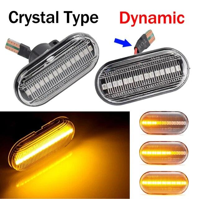 For Renault Clio 1 2 KANGOO MEGANE ESPACE TWINGO MASTER Led Dynamic Side Marker Turn Signal Light for Nissan Opel Smart FORTWO