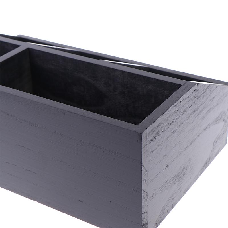 Eine Boutique-Kaffeeaufbewahrungsbox | Klassischer mehrzweckiger Holzorganisator für Kaffeezubehör, Regalkörbe
