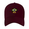 Brazil Flag Design Baseball Cap Polyester Adjustable Unisex Travel Casual Hat