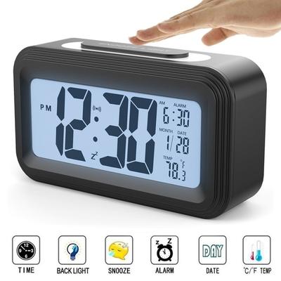 1PC Home LED Digital Alarm Temperature & Calendar Snooze Function Alarm Clock Luminous Table Electronic Smart Clock