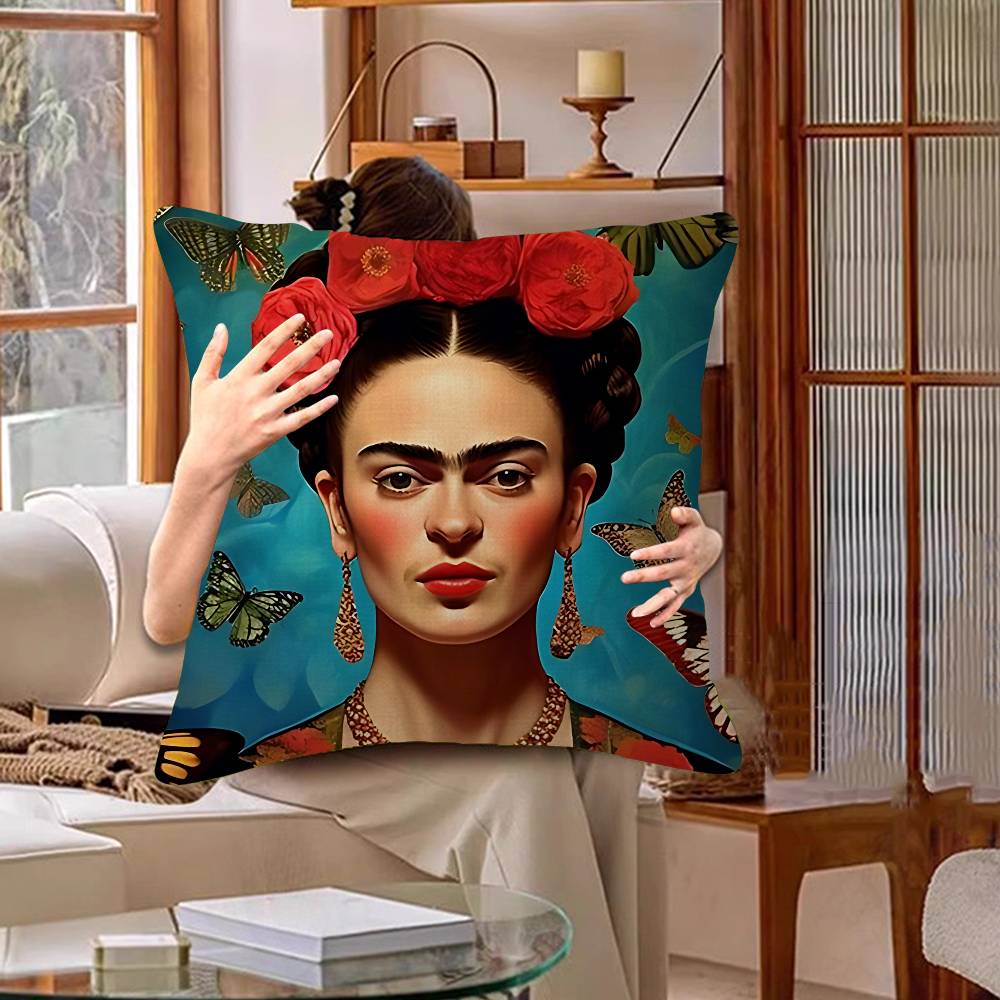 F-Frida K-Kahloes Art Pillow Cushion Cover Pillowcase Living Room Sofa Home Decor Customized