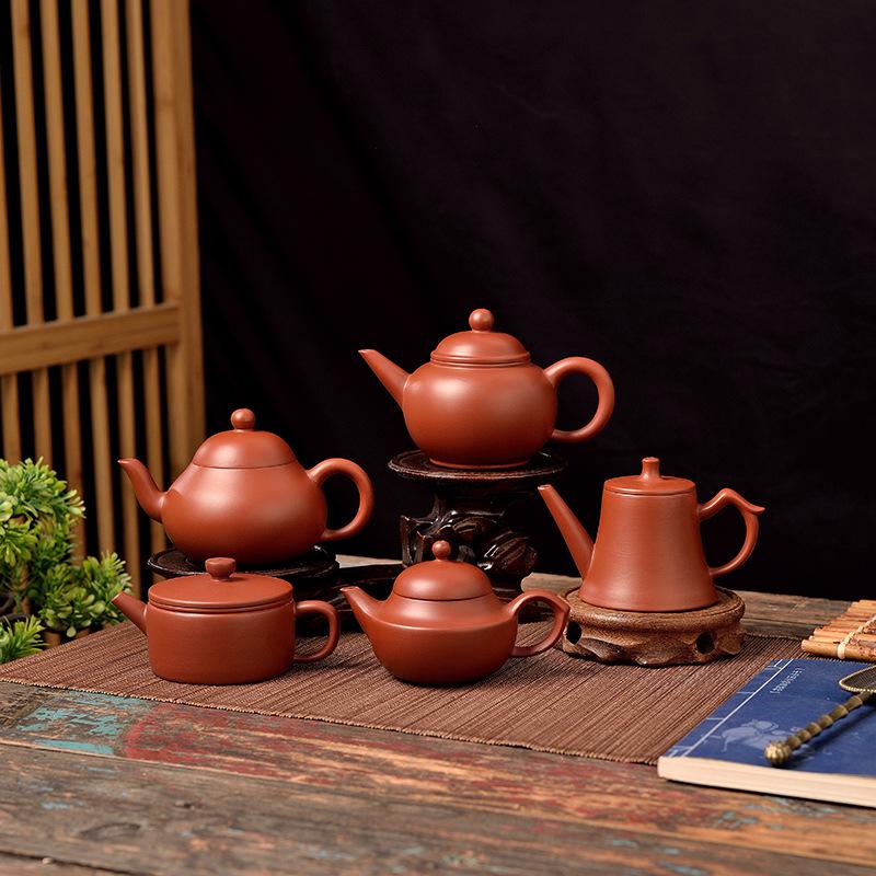 Handmade Large Mouth Pot Master Hand-pulled Pot Water Control Brewing Teapot Horizontal Pot Pear Pot Size Tea Set Brewing Pot