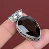 Faceted Smoky Quartz Pendant Vintage Unique Pendant 925 Sterling Silver Pendant Smoky Quartz Gemstone Jewelry Handmade Pendant Gifts For Him