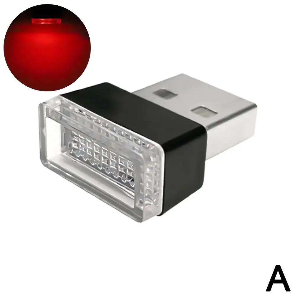 

Автомобильный USB-светильник с атмосферой, акриловый цветной контрастный автомобильный декоративный светильник, светодиодный светильник, ночная атмосфера, автомобильный USB-светильник, авто, мини-USB T6K3