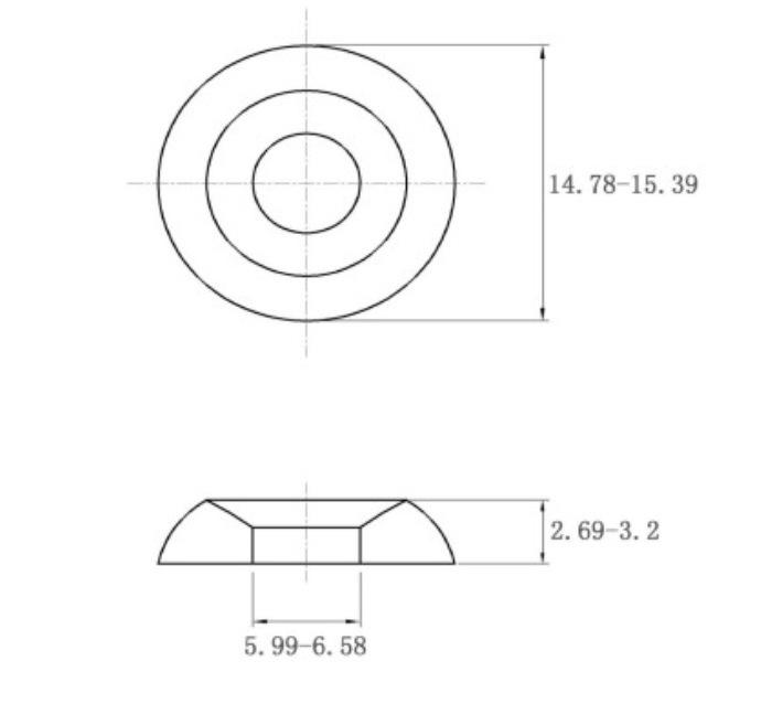 304 Stainless Steel Concave-Convex Fish Eye Decorative Gasket Washer 6# 8# 10# 12#