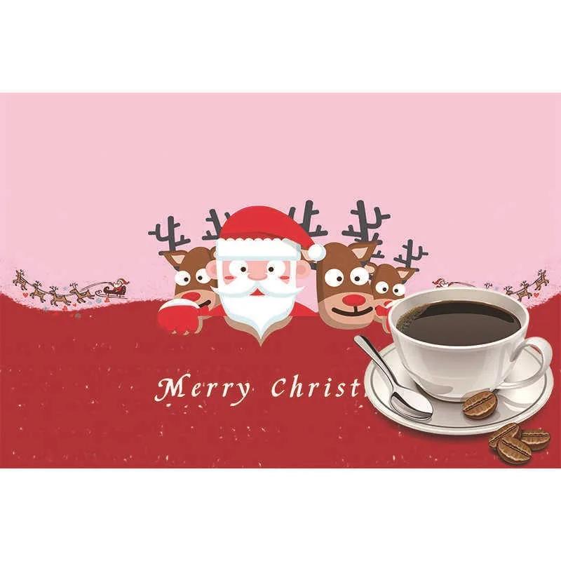 

1PCS Christmas Placemats Heat Resistant and Anti-slip Dish Mats Insulation Desk Mat Kitchen Tableware Pad Protector Decoration 30X40cm