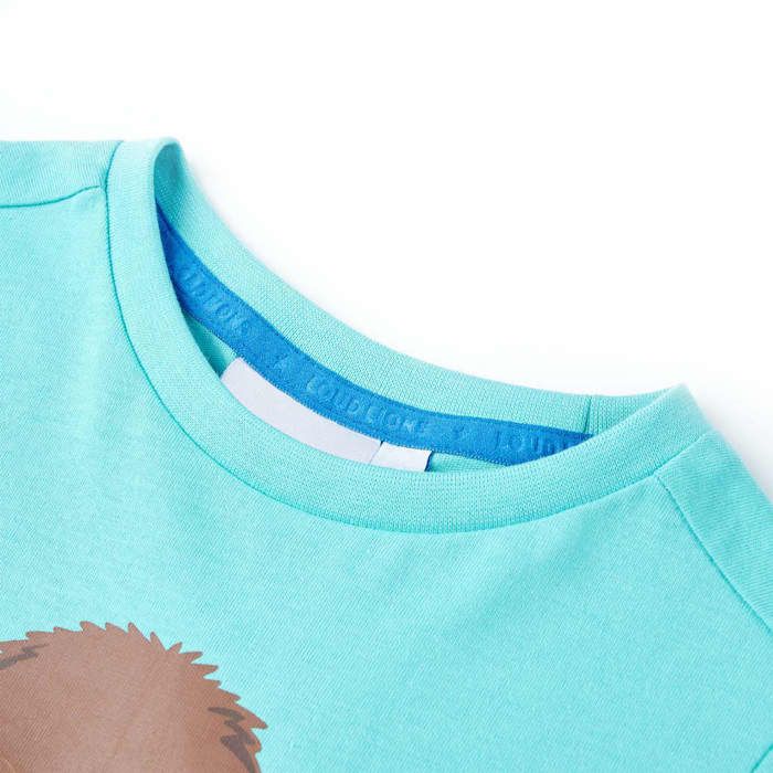 Children's T-shirt with Short Sleeves Aqua 92/104/116/128/140