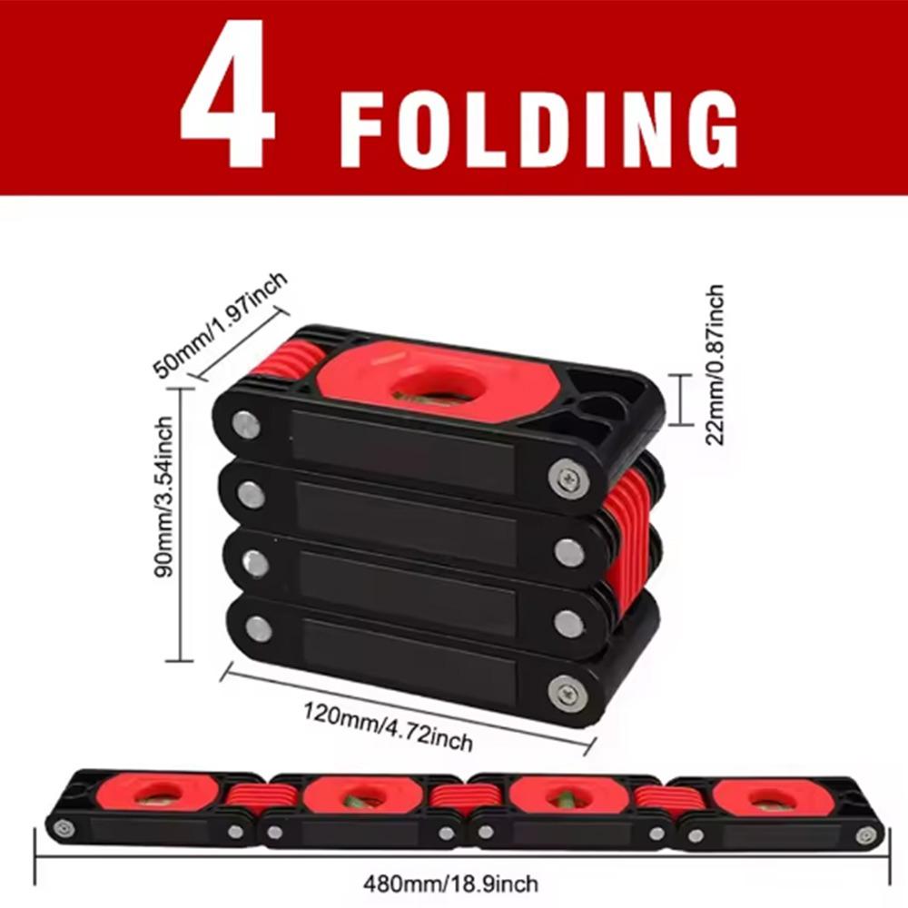 Multi-angle Magnetic Level Meter Strong Magnet Angle Finder Gauge Folding Horizontal Ruler  Stairs