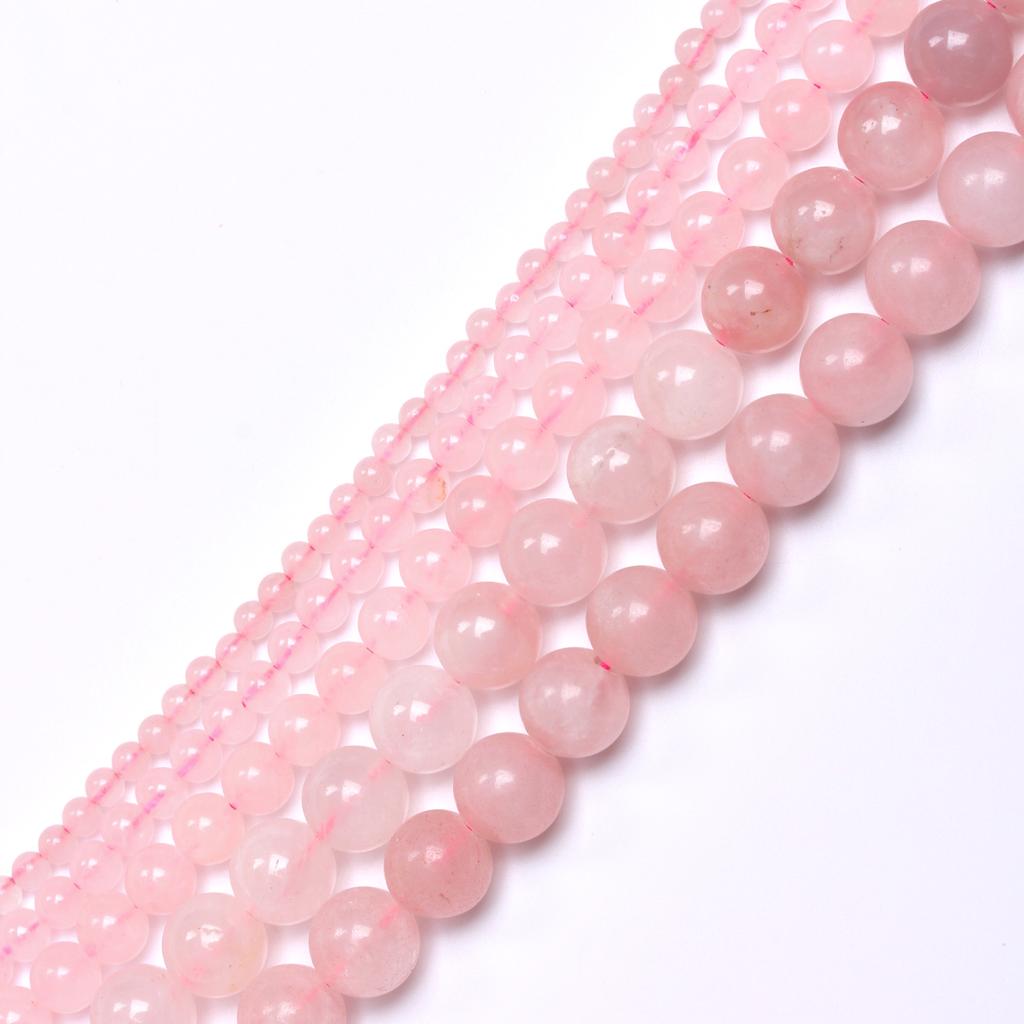 4mm/6mm/8mm/10mm/12mm Charm Accessories Natural Women 15-40Pcs Fashion Beads Girls Round Loose Beads DIY Bracelet Stone For Jewelry Making Gifts