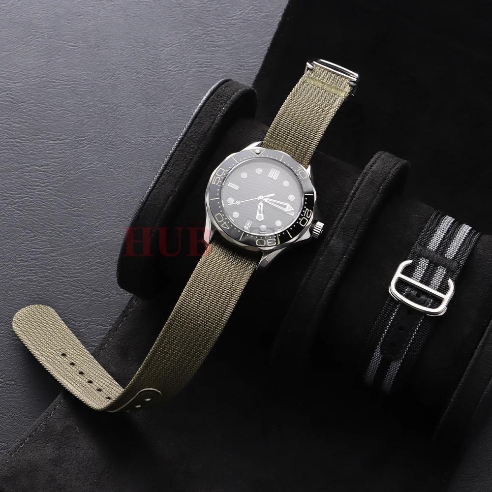 20mm High Quality Nylon Watch Strap Green Black Watchband for Men Military Casual Watchband Army Sport Bracelet Replacement Belt