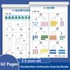 62 Pages Children Addition and Subtraction Book Learning Mathematics Textbook Handwritten Arithmetic Exercise Books for Kid 2-5