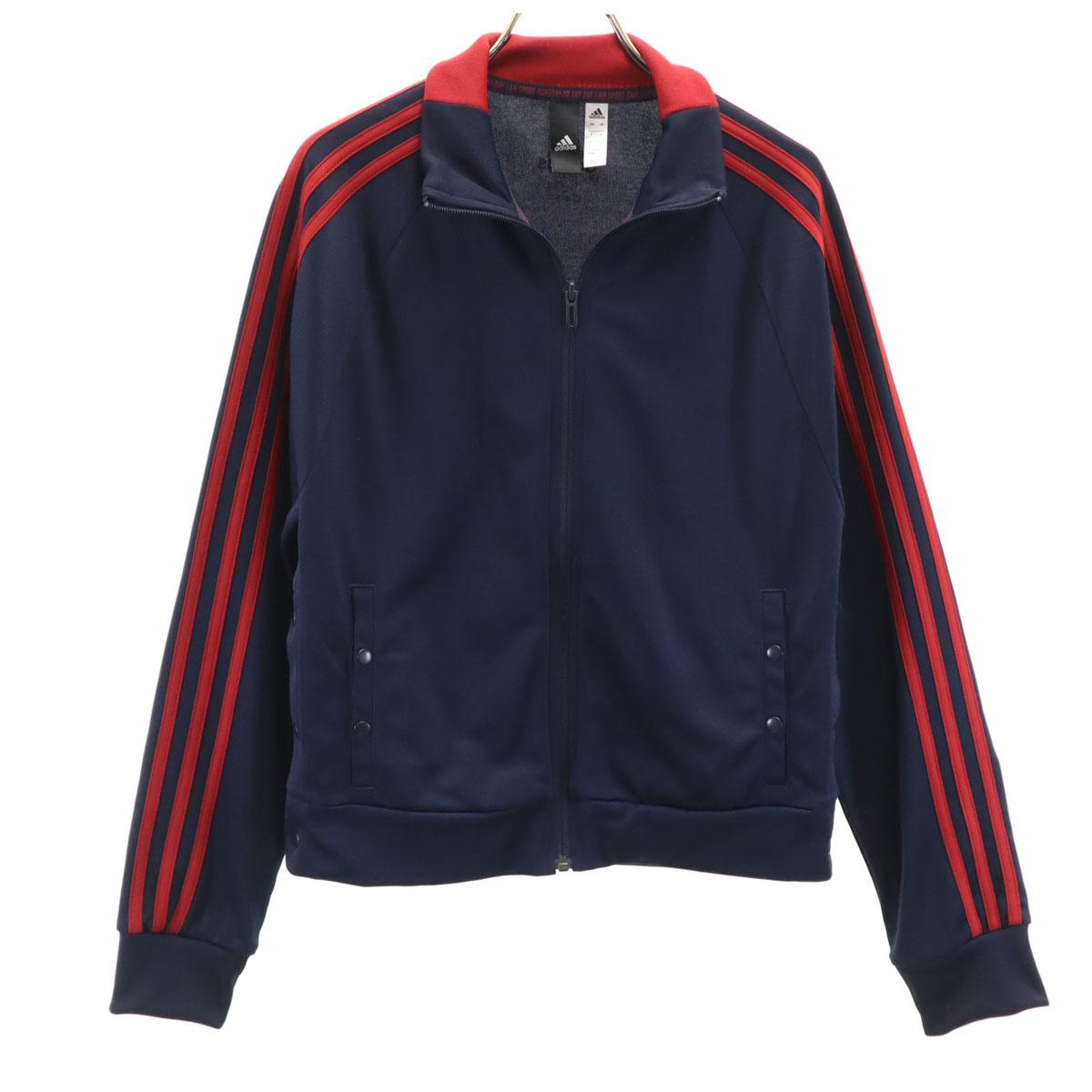 

adidas Спортивная куртка OT Темно-синий система Джерси Женская Б/У