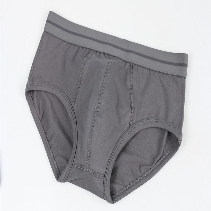 Men's Underwear Cotton Briefs Sexy U-convex Underpants Solid Color Undies Man Knickers M L XL XXL 3XL