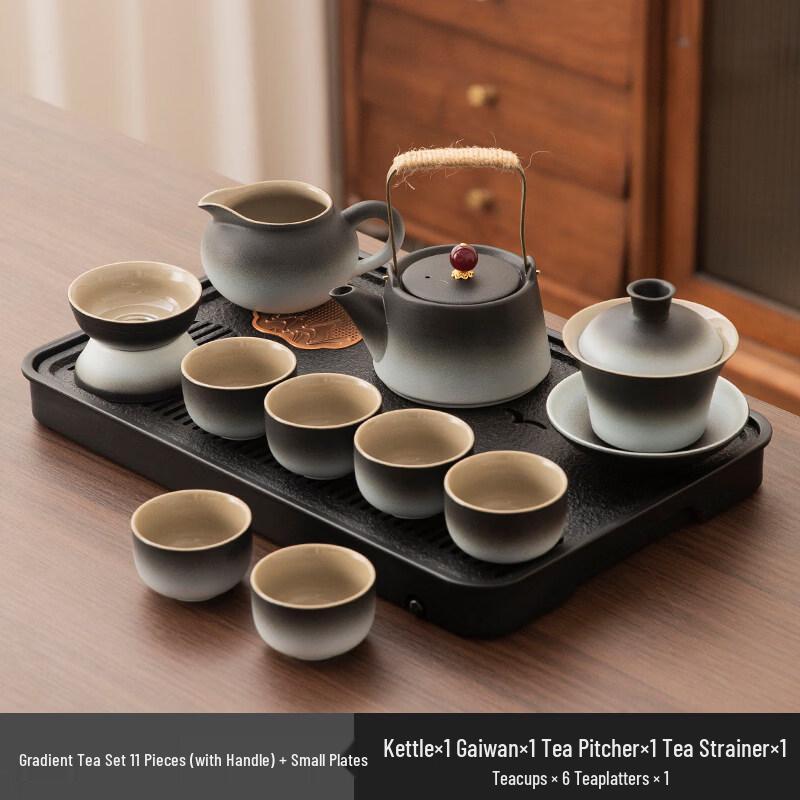 Traditional Chinese Rough Pottery Kung Fu Tea Set