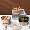 Large Capacity Lunch Box With Handle Fruit Salad Rice Soup Bowl  Student Dormitory
