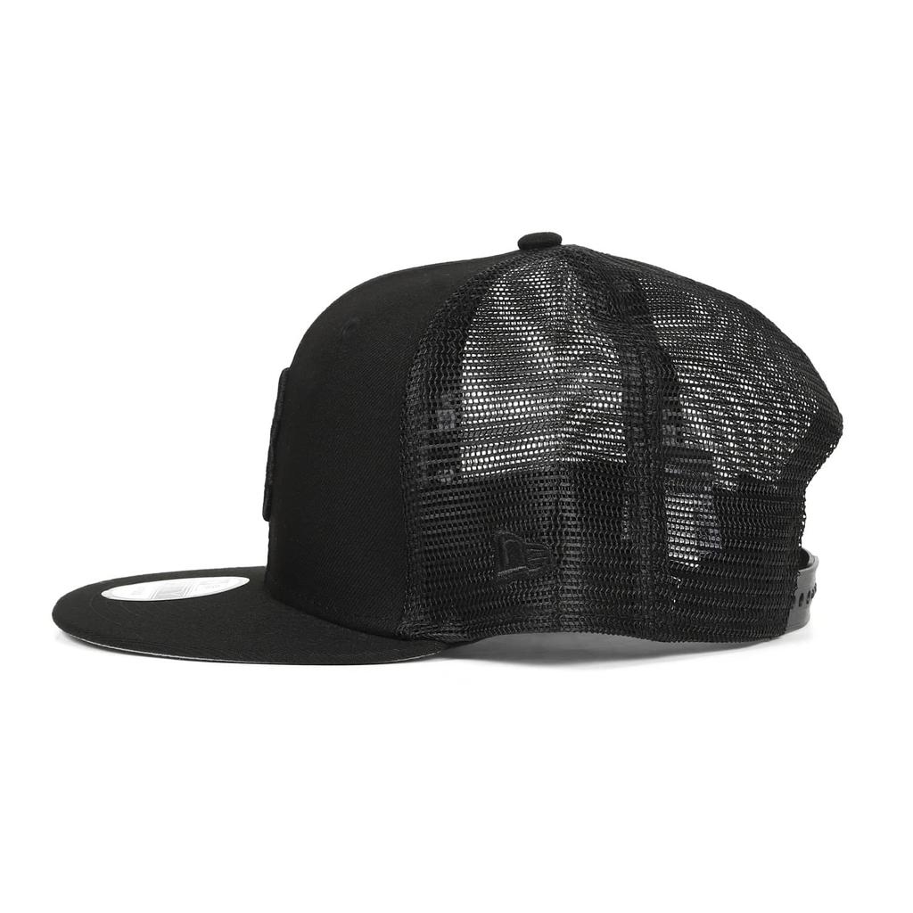 New Era MLB 9FIFTY Black on Black Boston Red Sox Mesh Snapback Free Size Cap,