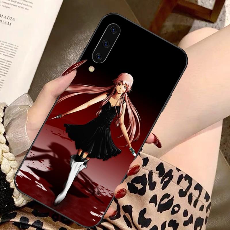 Future Diary Mirai Nikki Handyhülle für Samsung A91 A81 A73 A72 A71 A30S A20 A12 A13 A52 A53 4G 5G Weiche schwarze Handyhülle