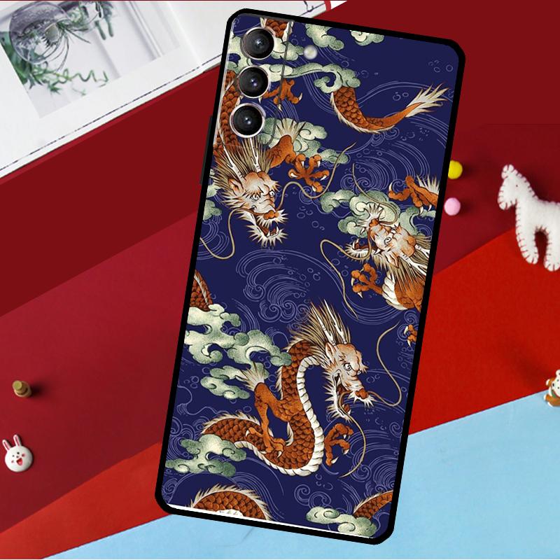 DRAGON TATTOO JAPANESE Funda For Samsung Galaxy S26 Ultra S24 S22 S23 S25 Plus S20 S21 FE S9 S10 S25 FE Phone Case