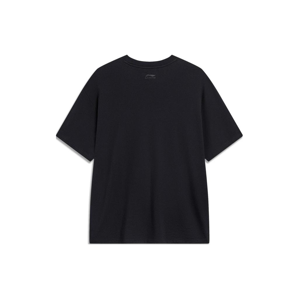 Li-Ning Disney Toy Story Print Round Neck Short Sleeve T-Shirt Men Tops Black AHST749-2